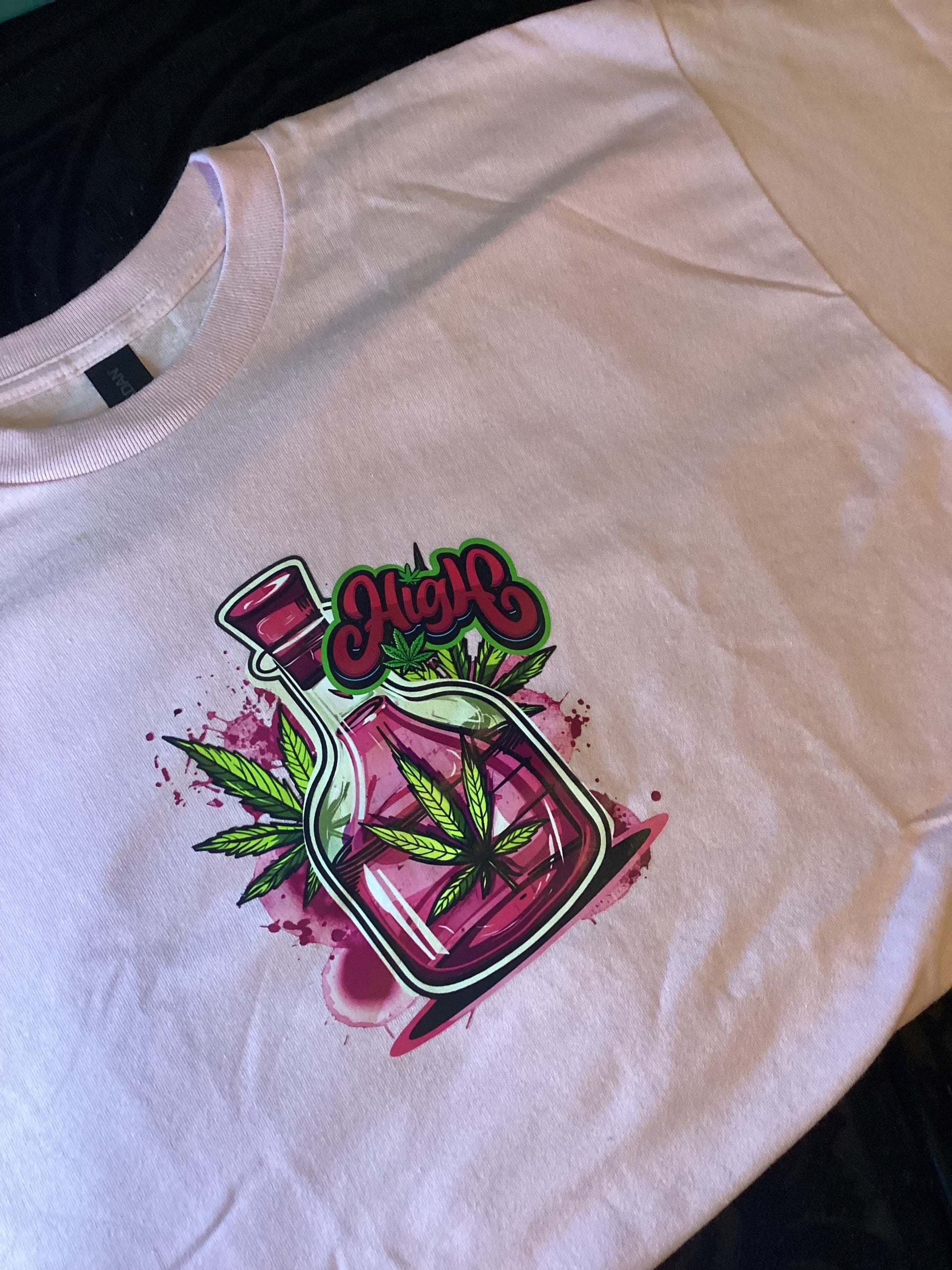 Pink "High" w/ bottle Size Lg