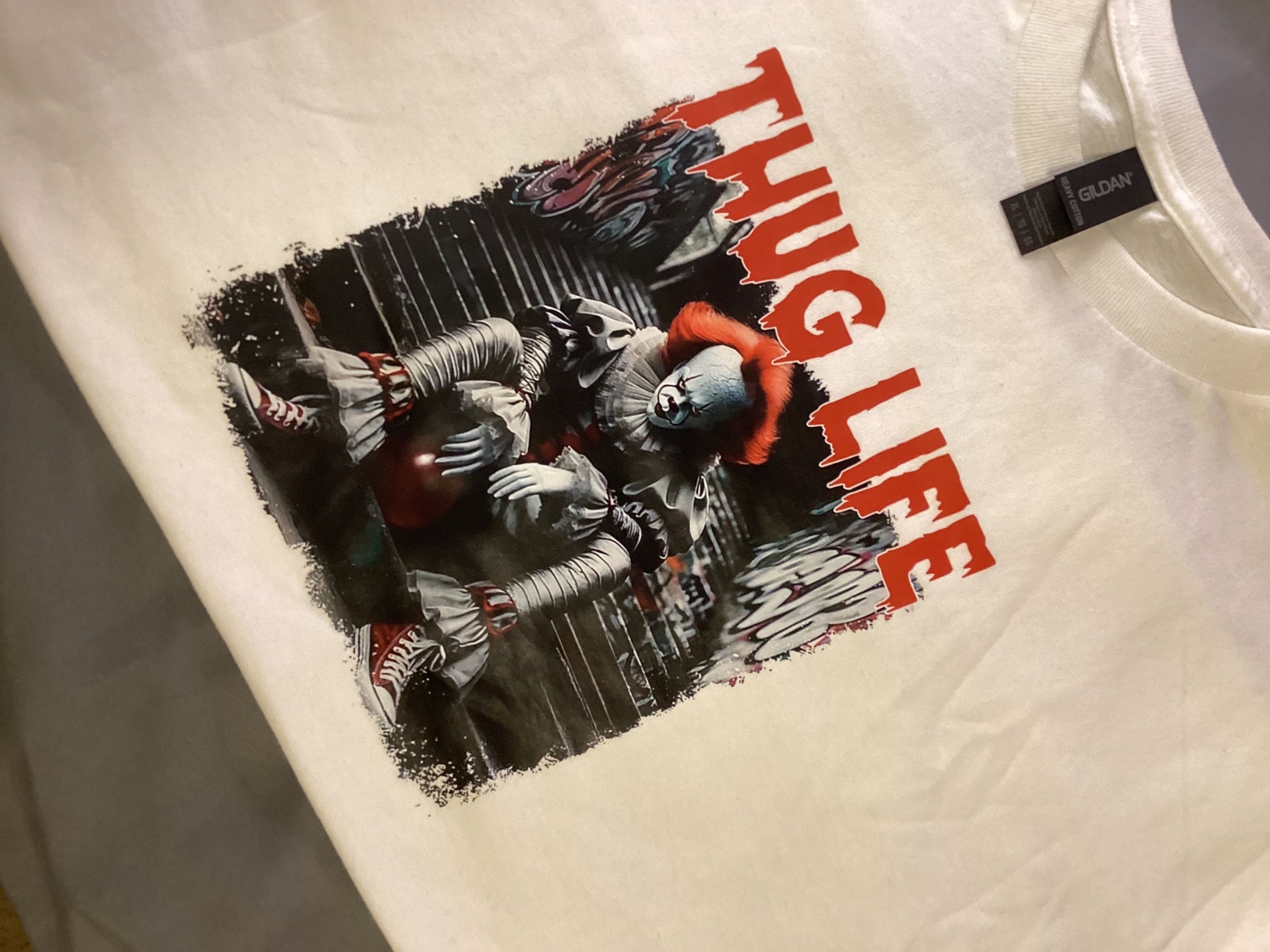 White Thug Life It Size X-lg
