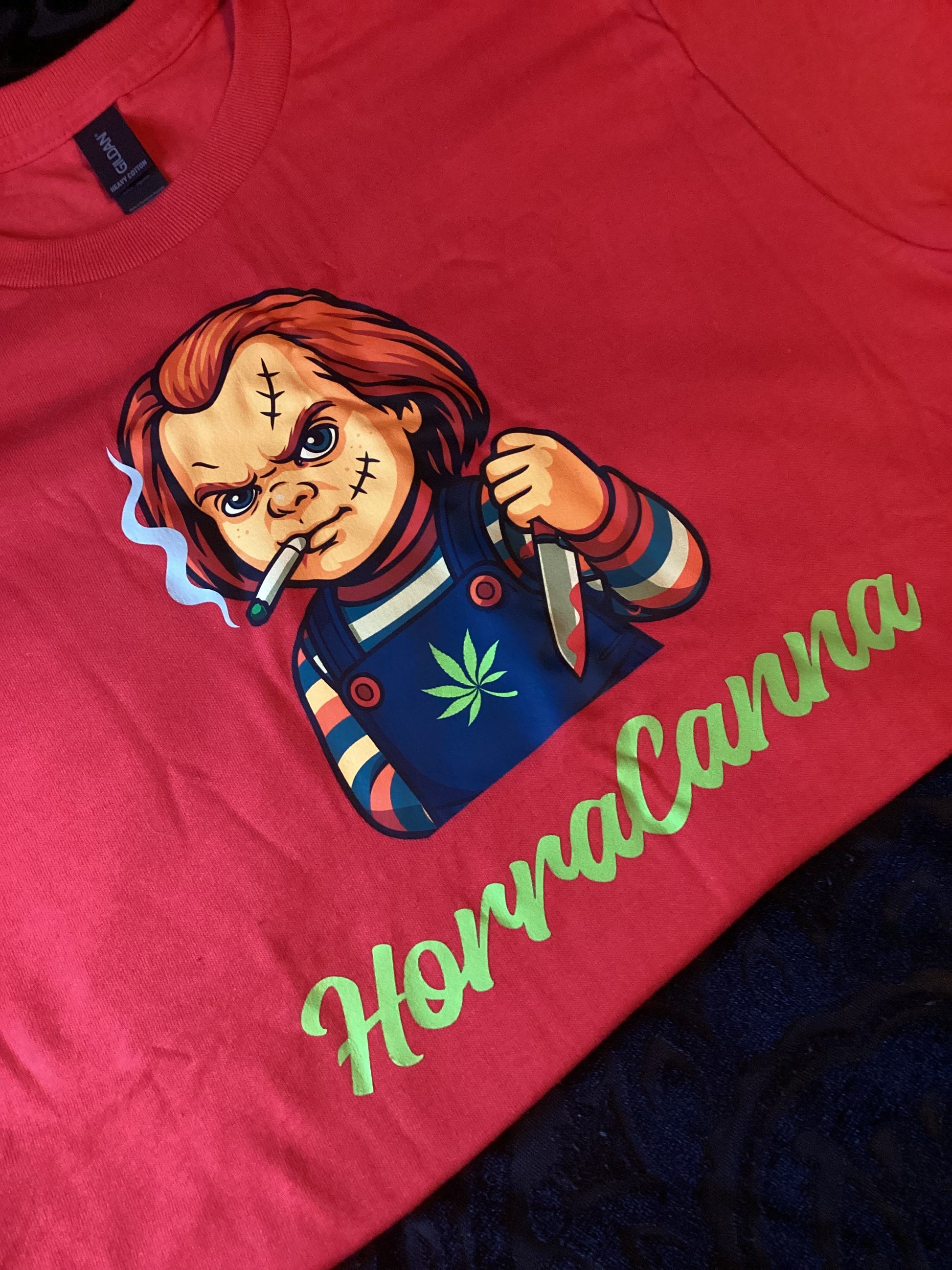 Red Chucky W/LOGO Size Lg