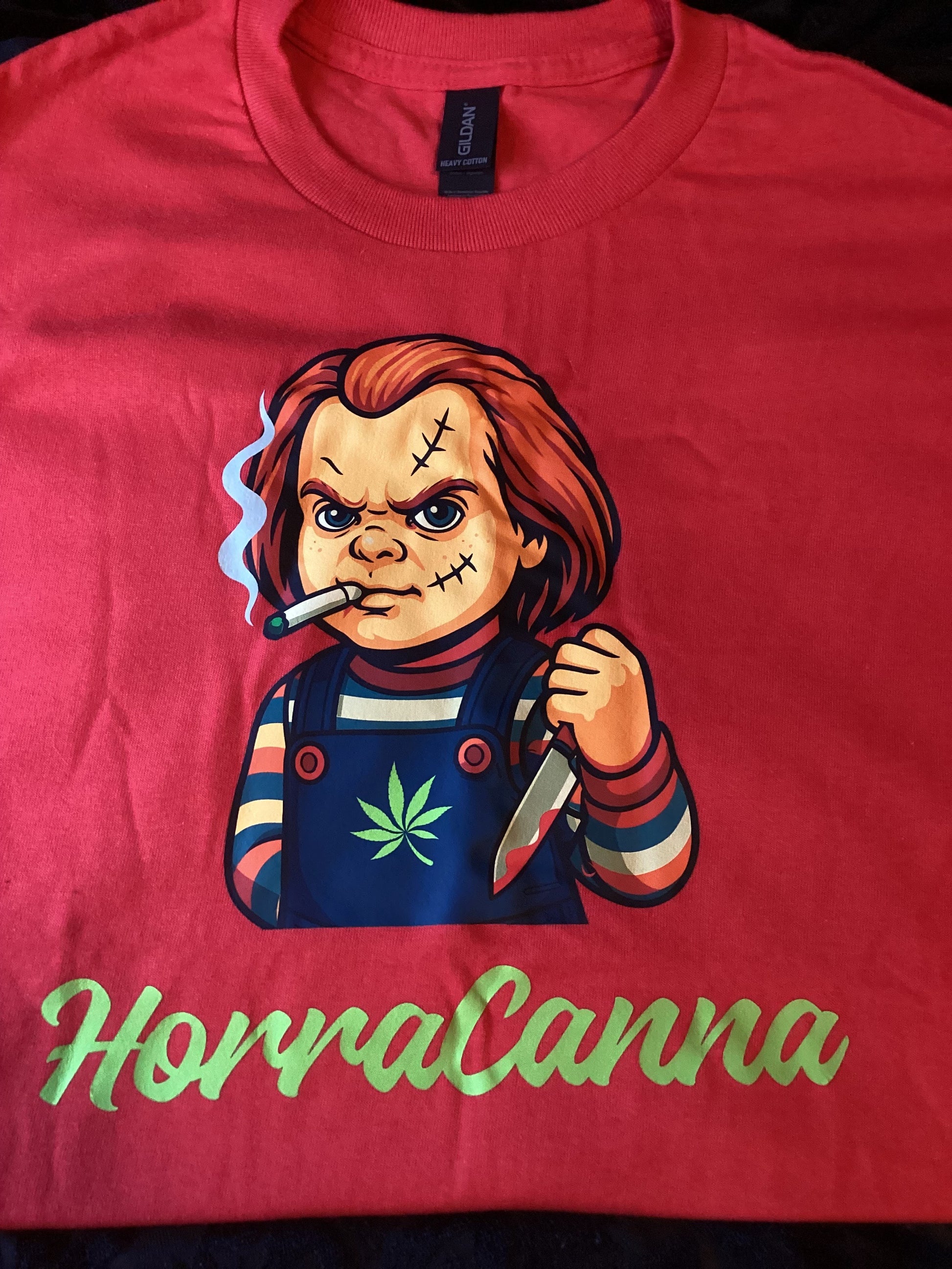 Red Chucky W/LOGO Size Lg