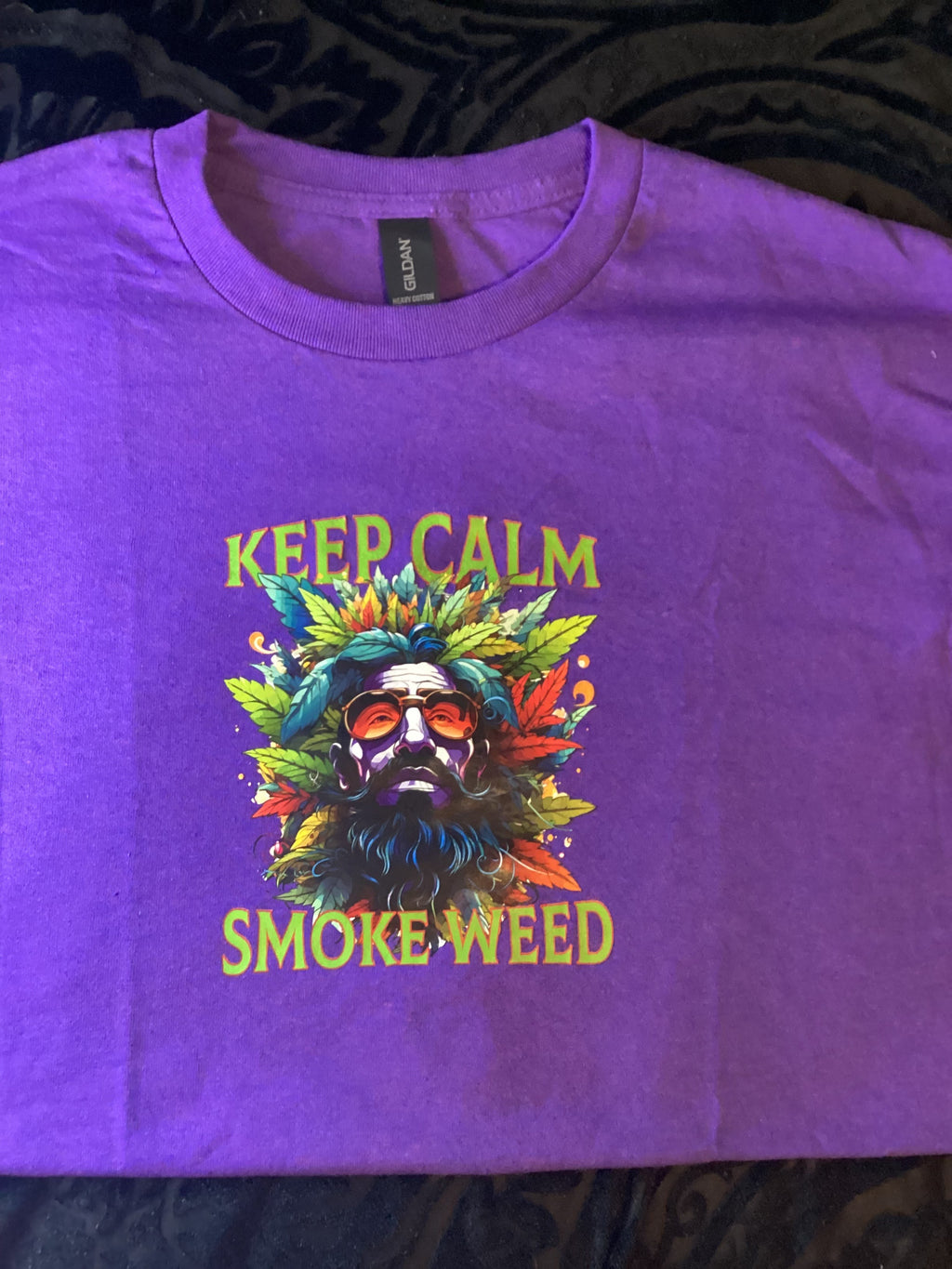 Purple Keep Calm & Smoke Weed
