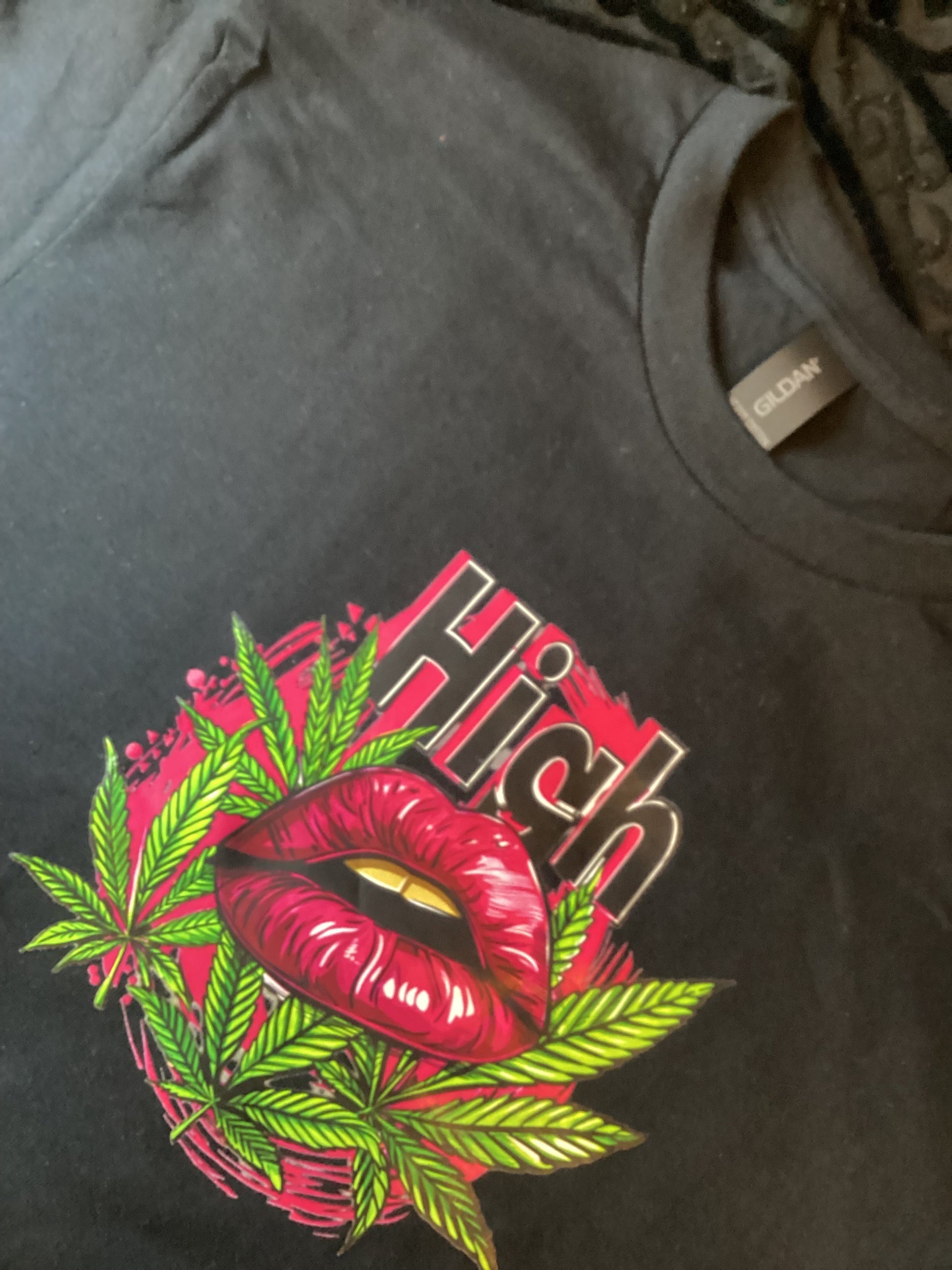 Black High W/lips Size Small