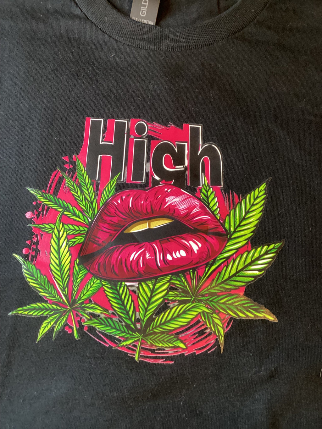 Black High W/lips Size Small