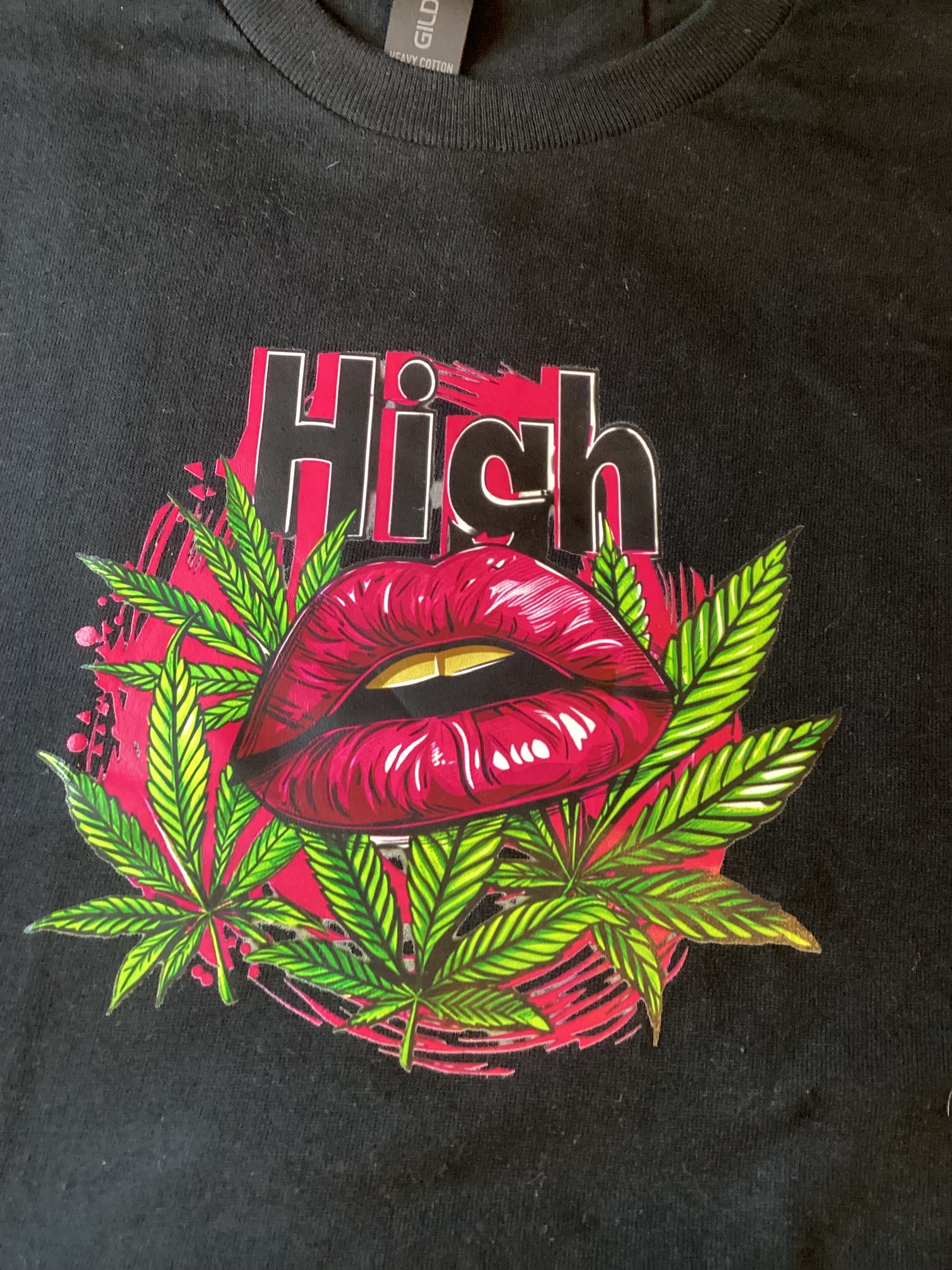 Black High W/lips Size Small