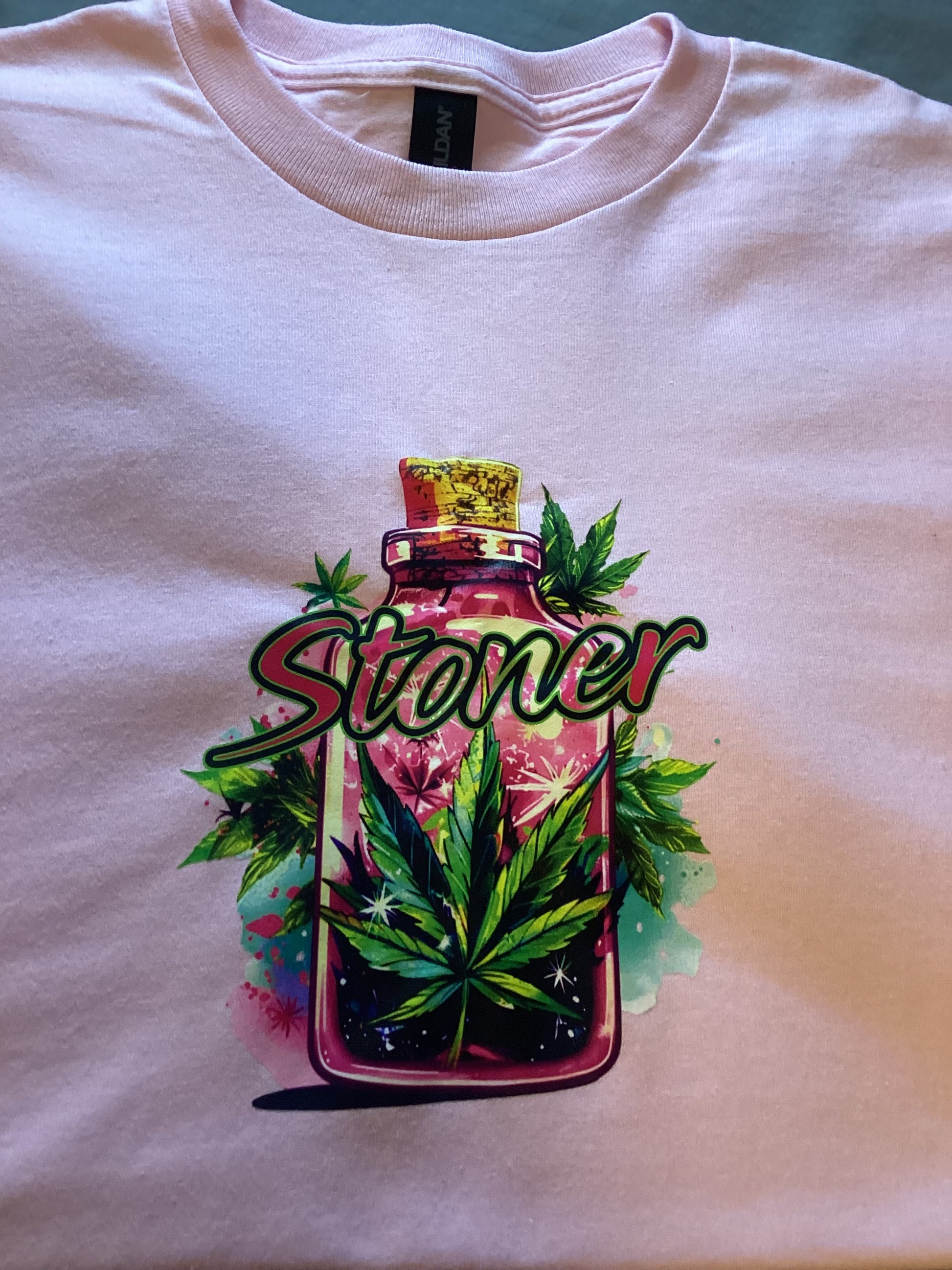 Pink Stoner With Cork Bottle Size Med
