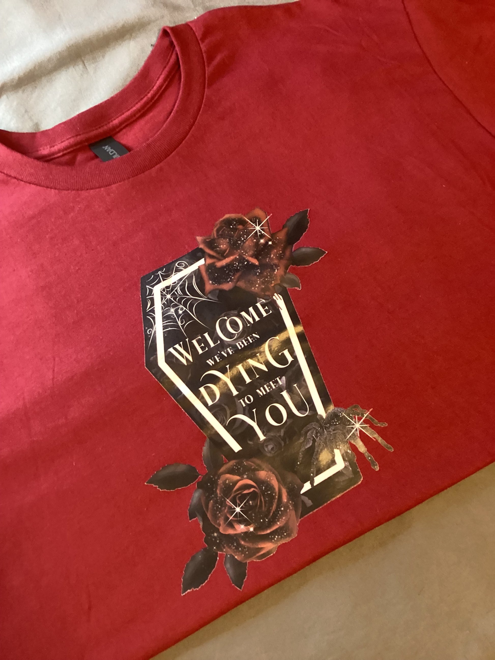 Maroon "Dying To Meet You" Size Lg