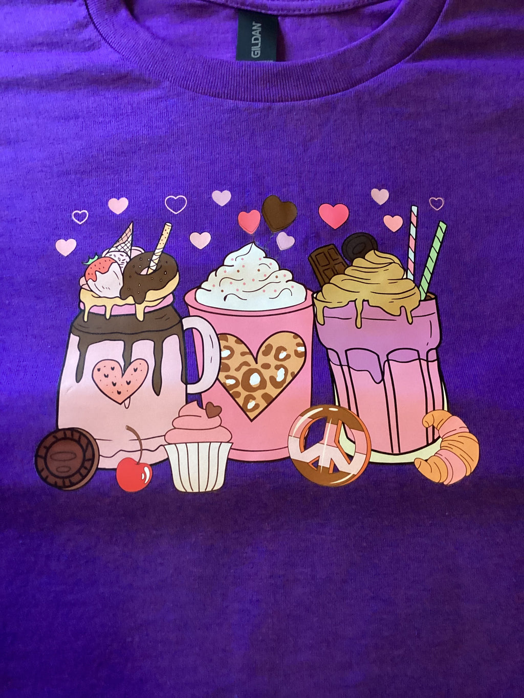 Purple Coffee Cups Size Lg