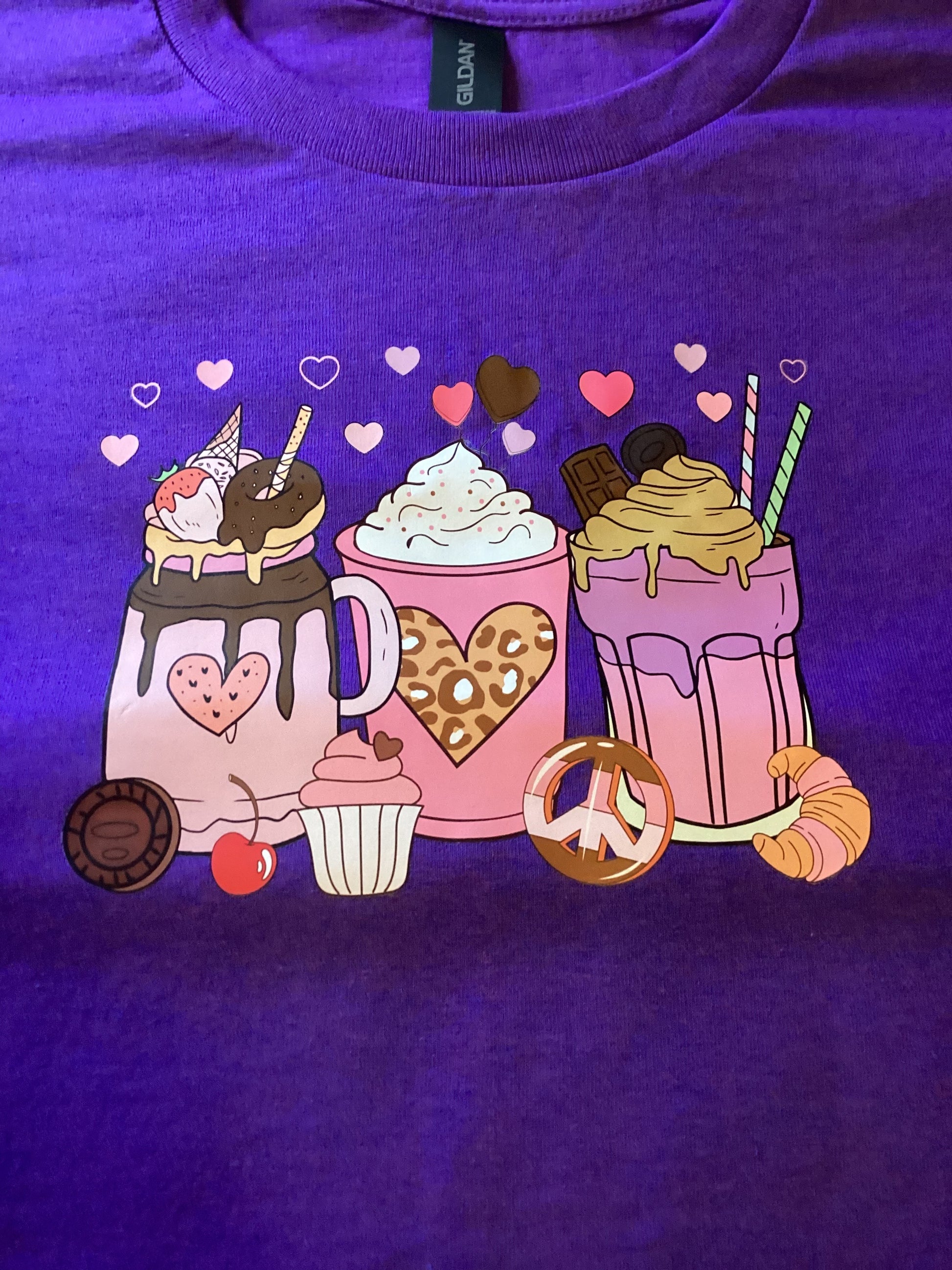 Purple Coffee Cups Size Lg