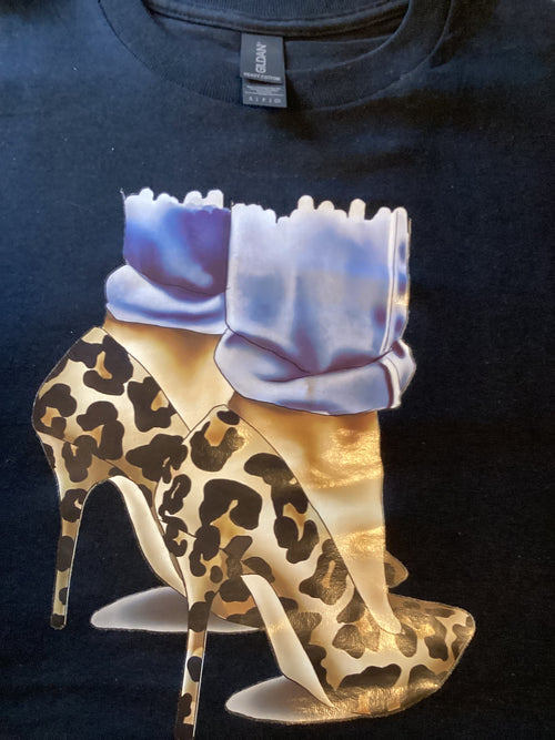 Black Cheeta Hill's Size Small