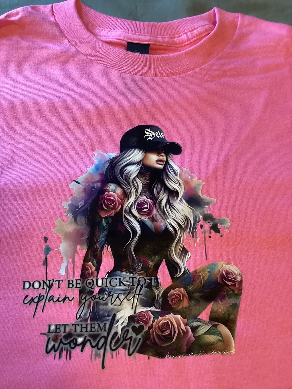 Dark Pink "Don't Be Quick To Explain" Size Small