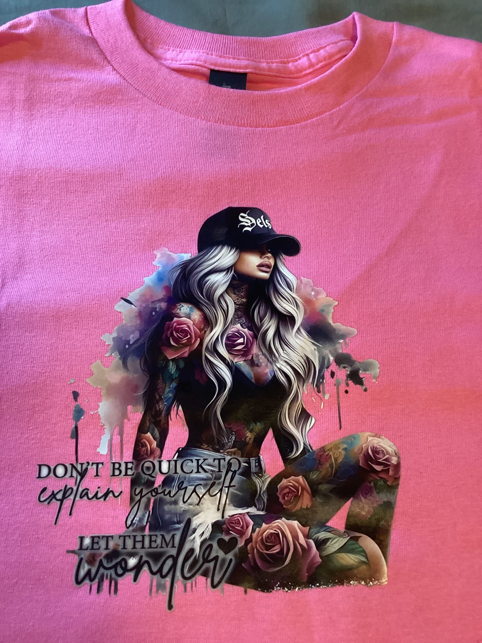 Dark Pink "Don't Be Quick To Explain" Size Small