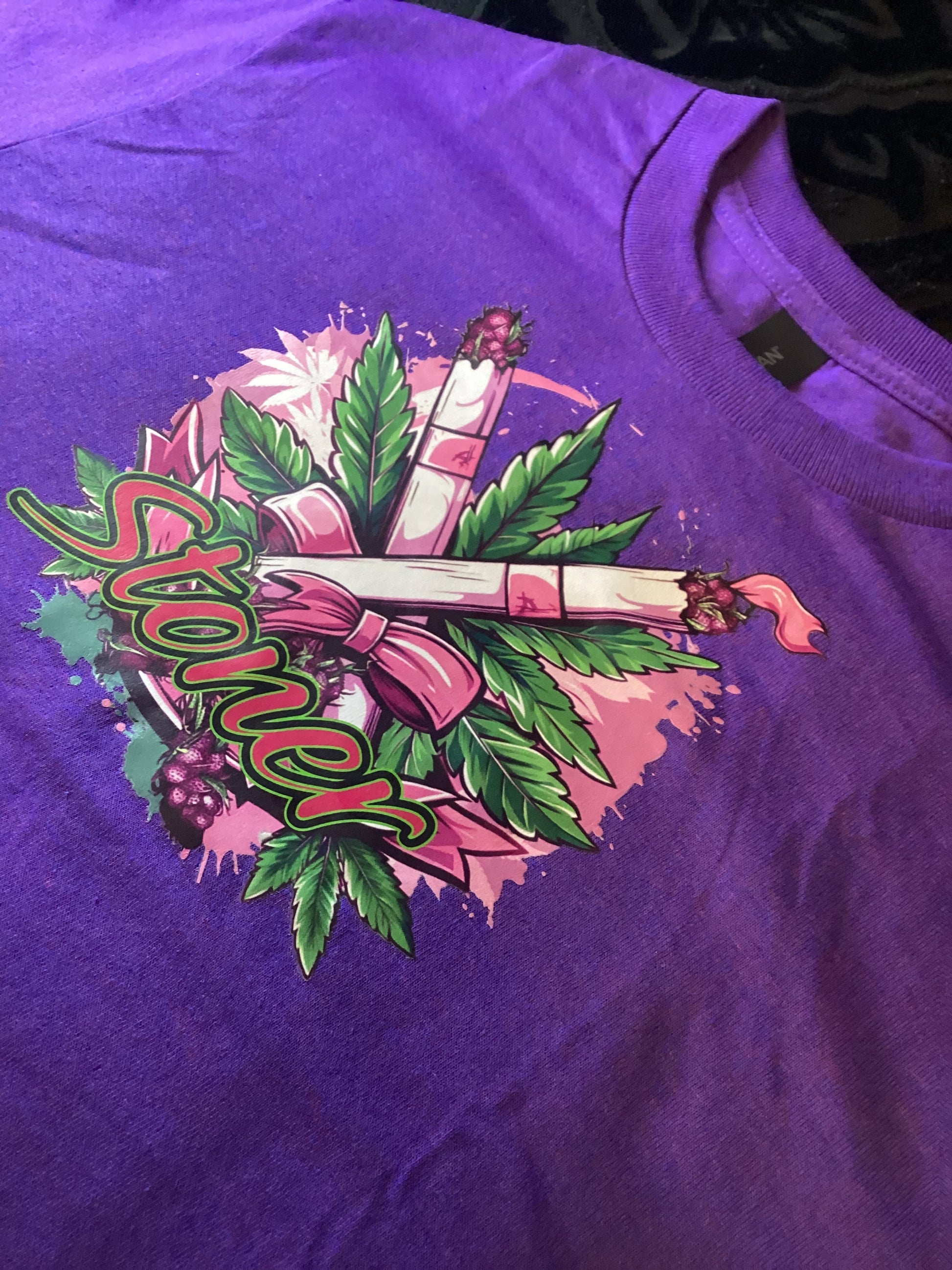 Purple Stoner With Blunts Size Small