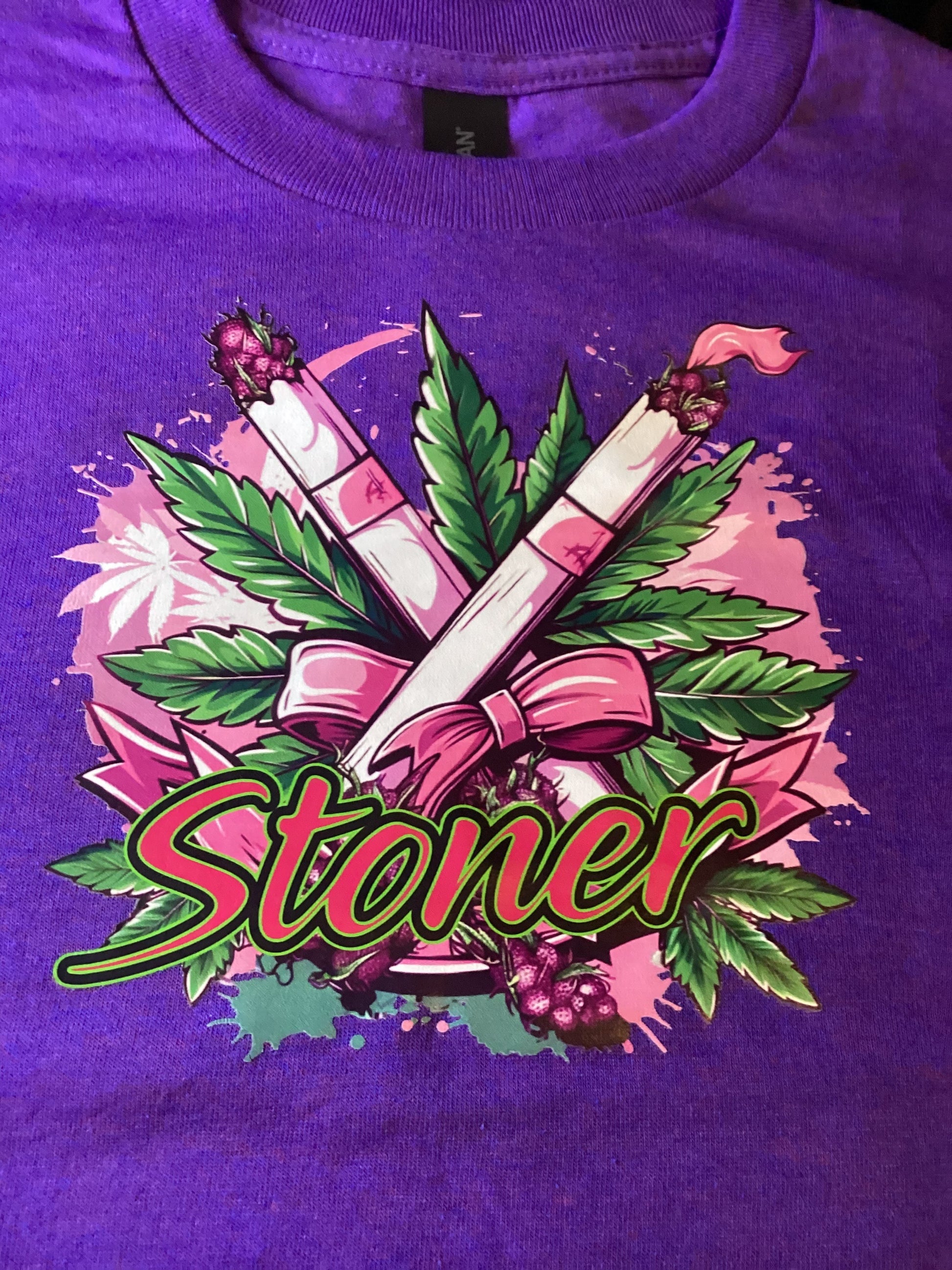 Purple Stoner With Blunts Size Small