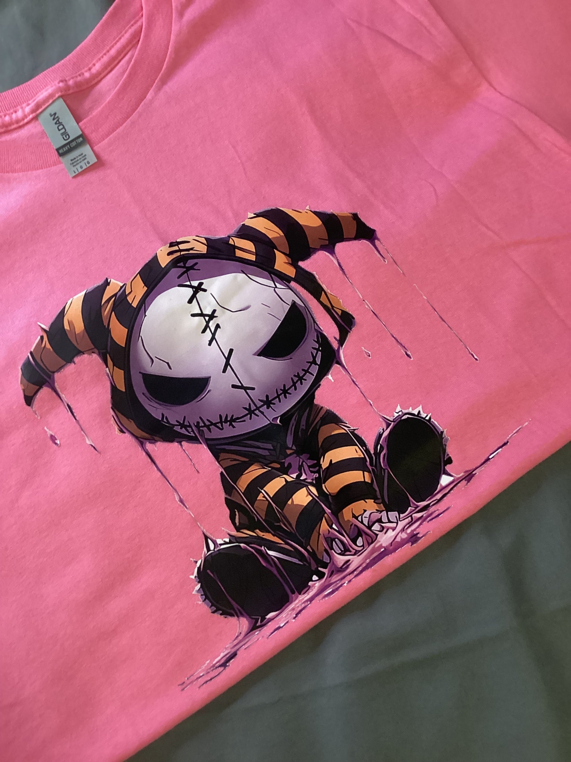 Pink Jack Orange and Black Stripe Size Lg