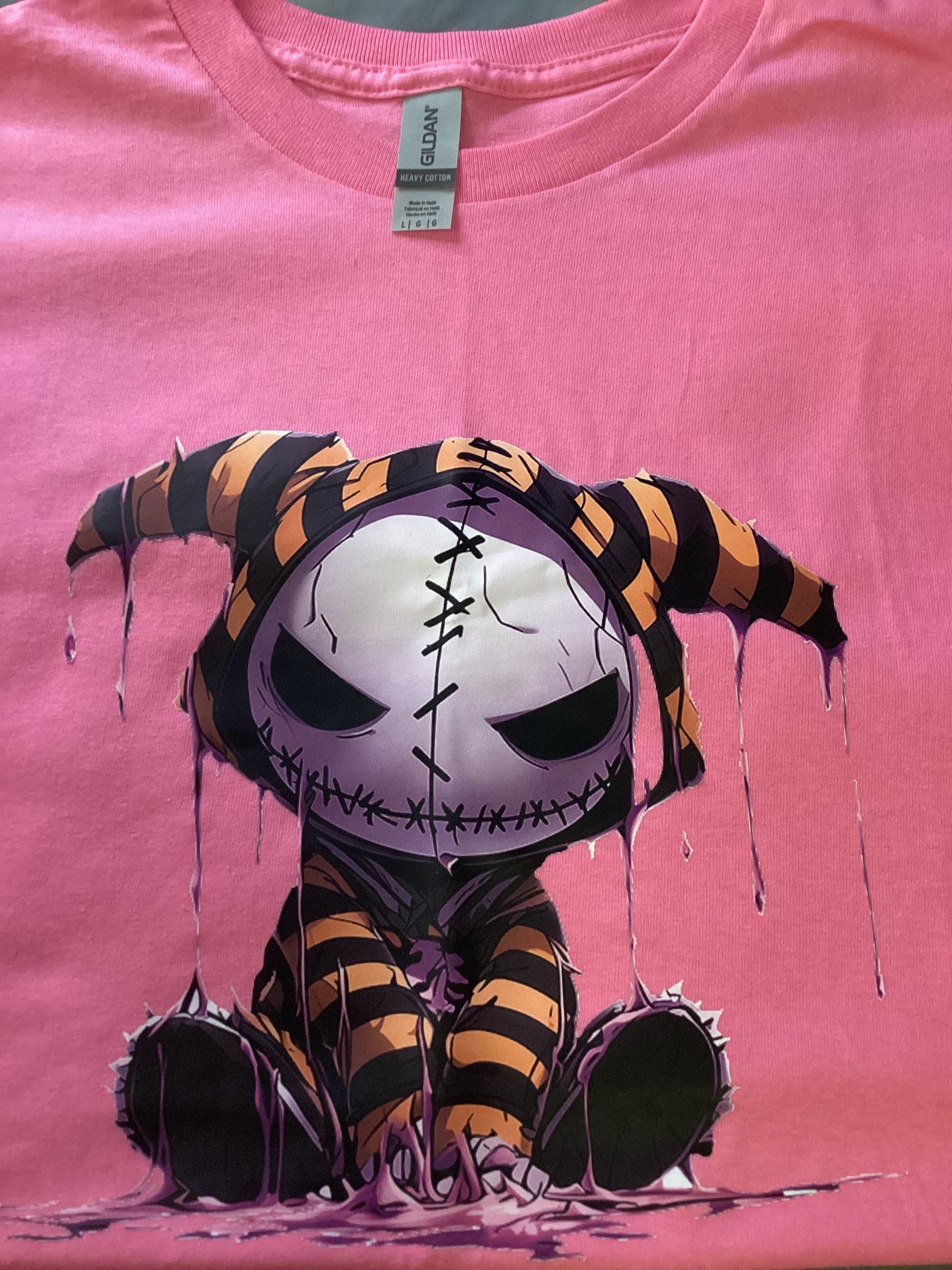 Pink Jack Orange and Black Stripe Size Lg