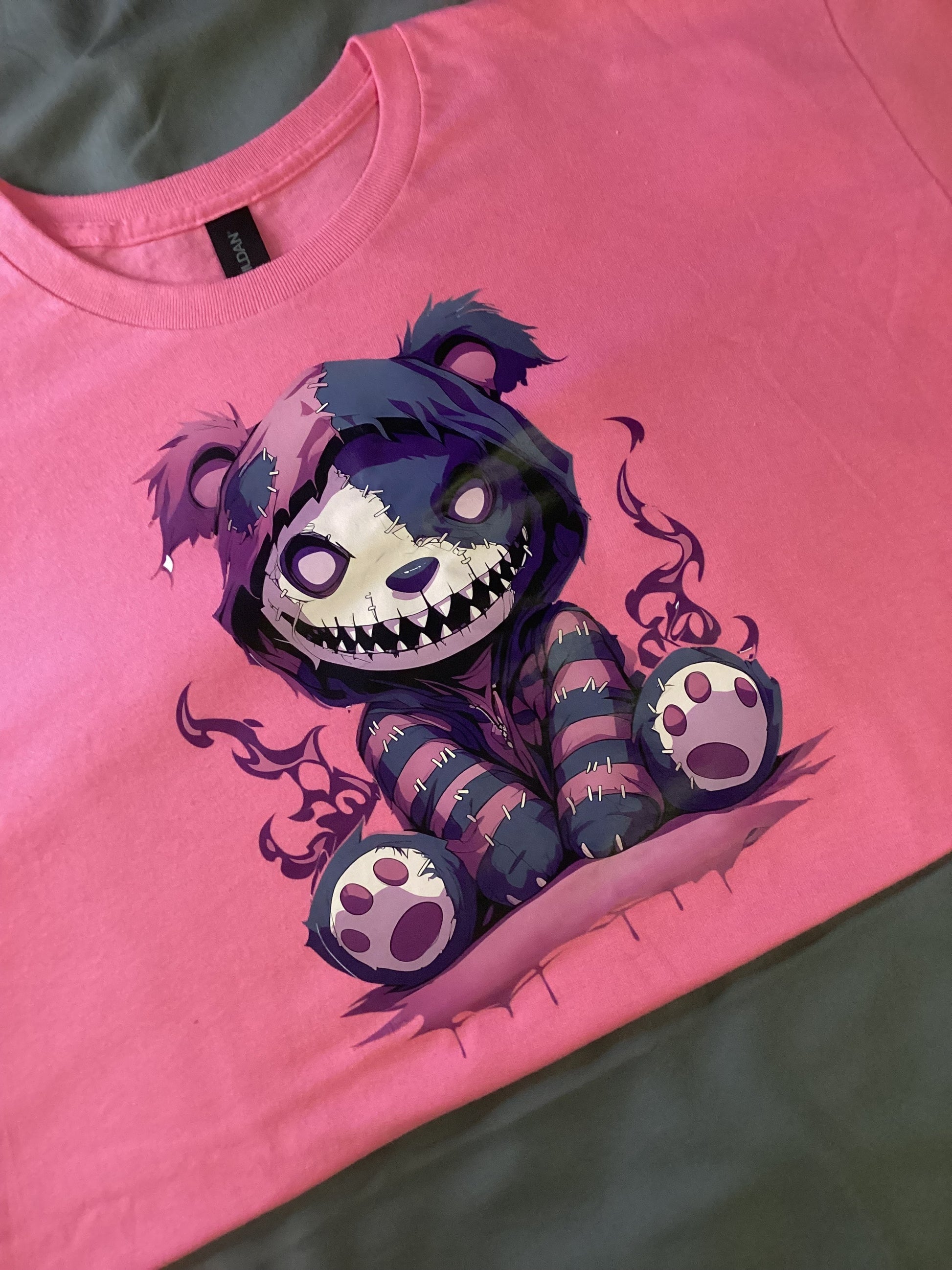 Pink Teddy Dark/Light Purple Size X-lg