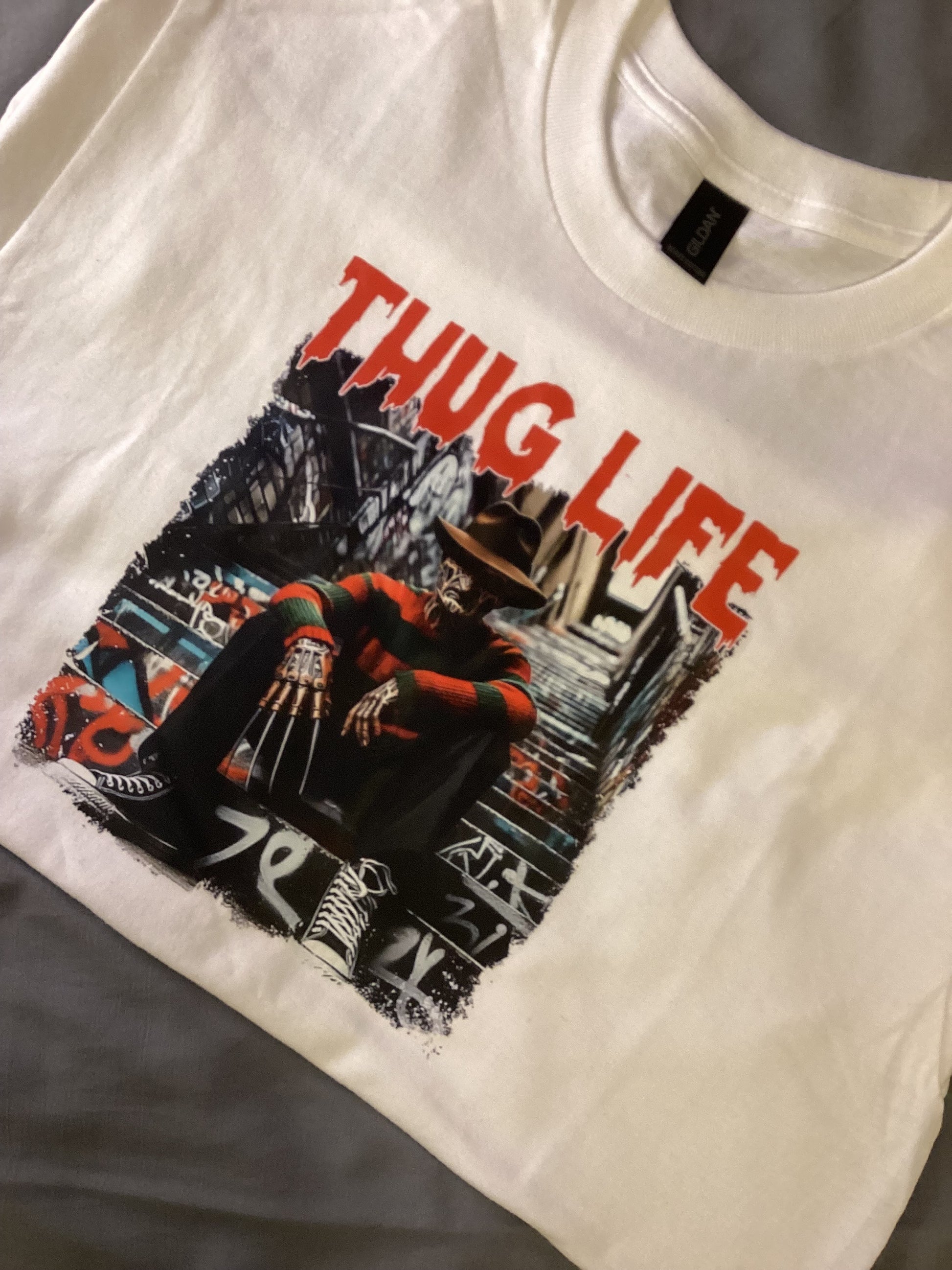 White Thug Life Freddy Size Small