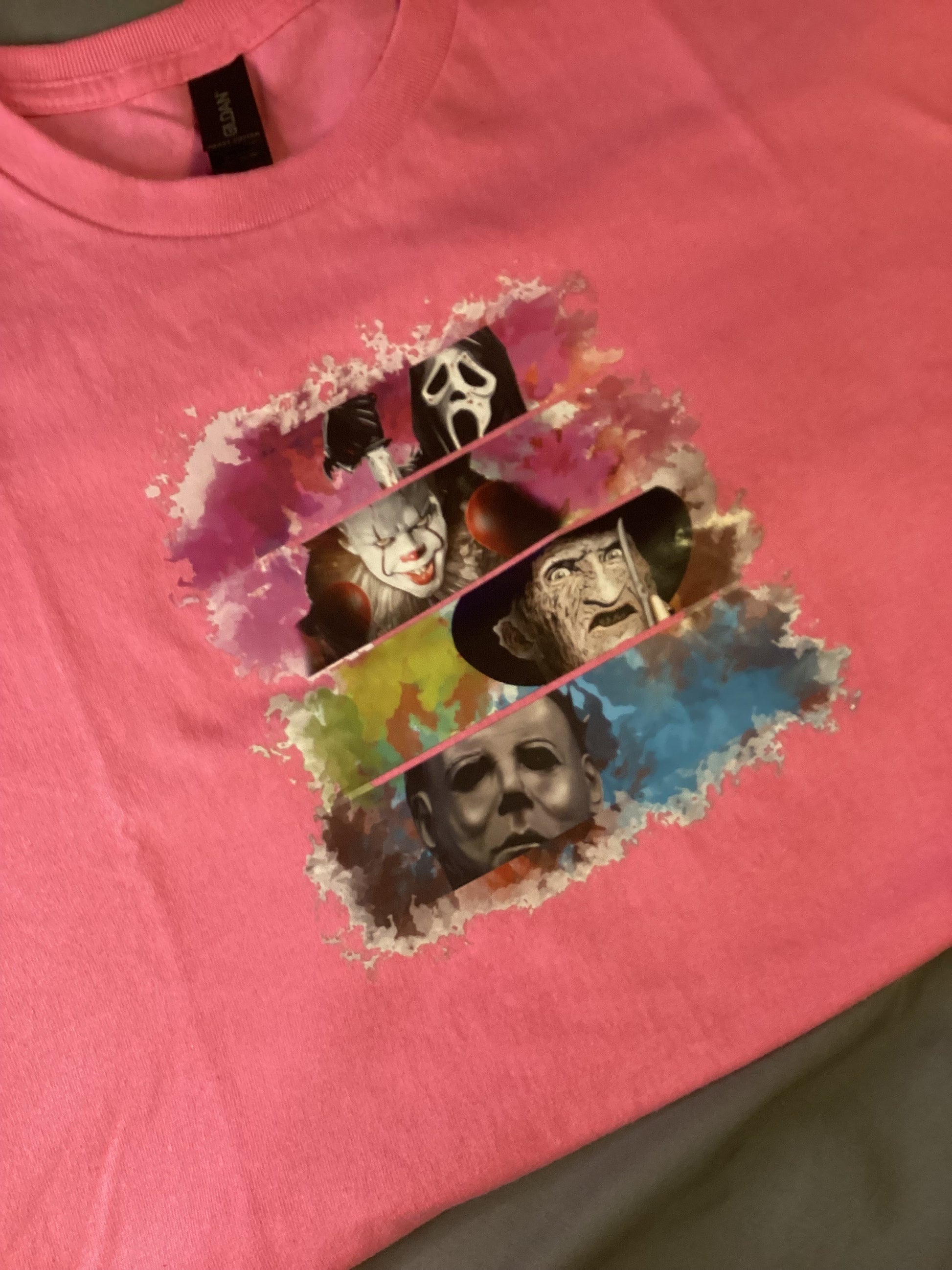 Pink Quad Stack Horror Size X-Lg