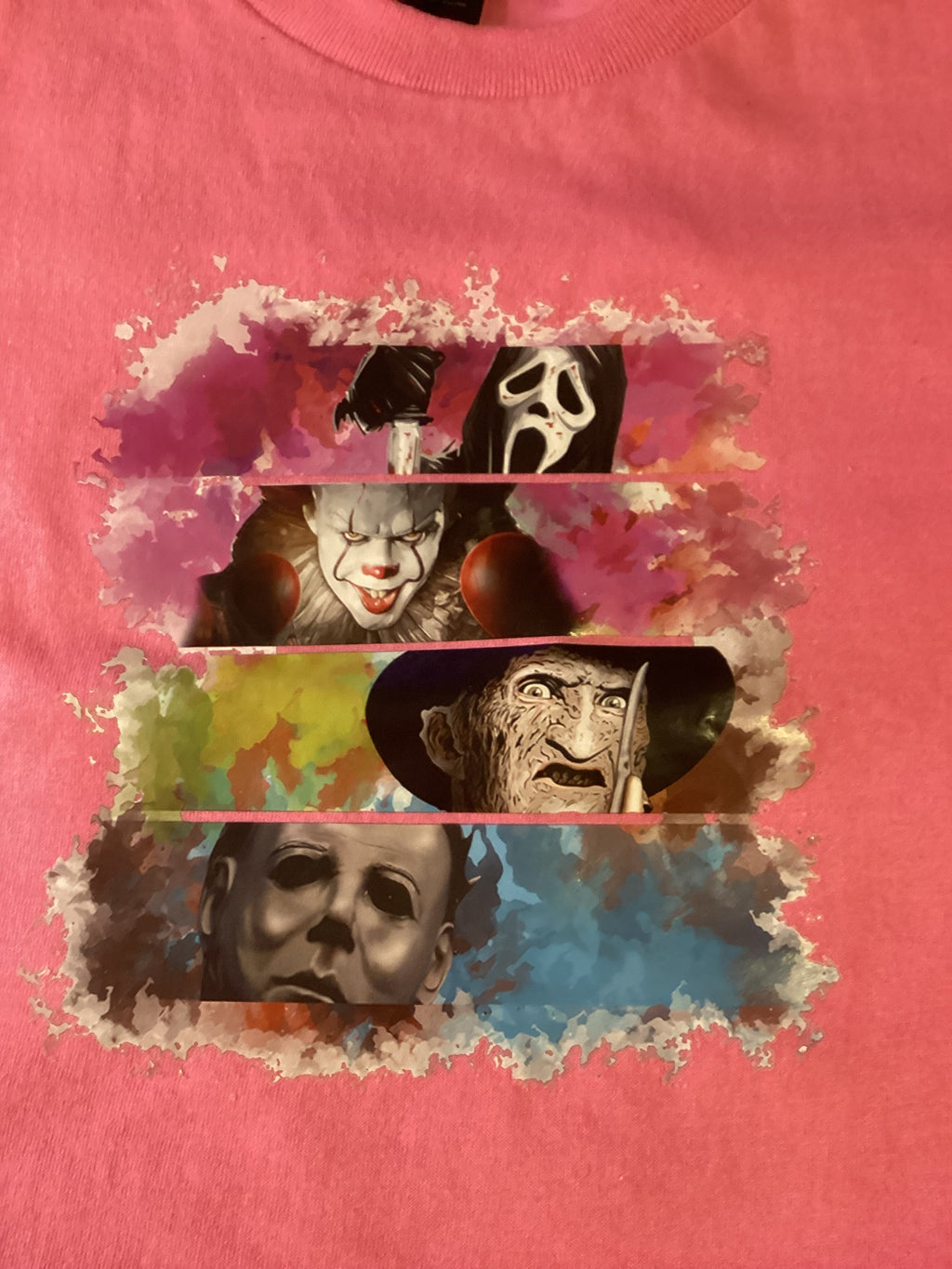 Pink Quad Stack Horror Size X-Lg