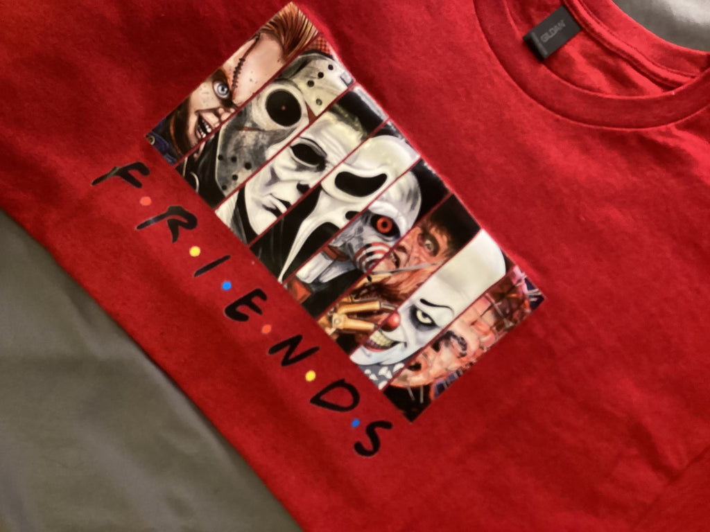 Red 8 Horror Friends Size X-lg