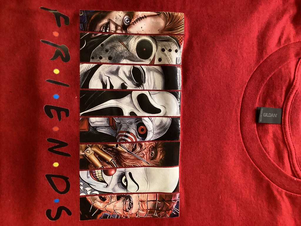 Red 8 Horror Friends Size X-lg