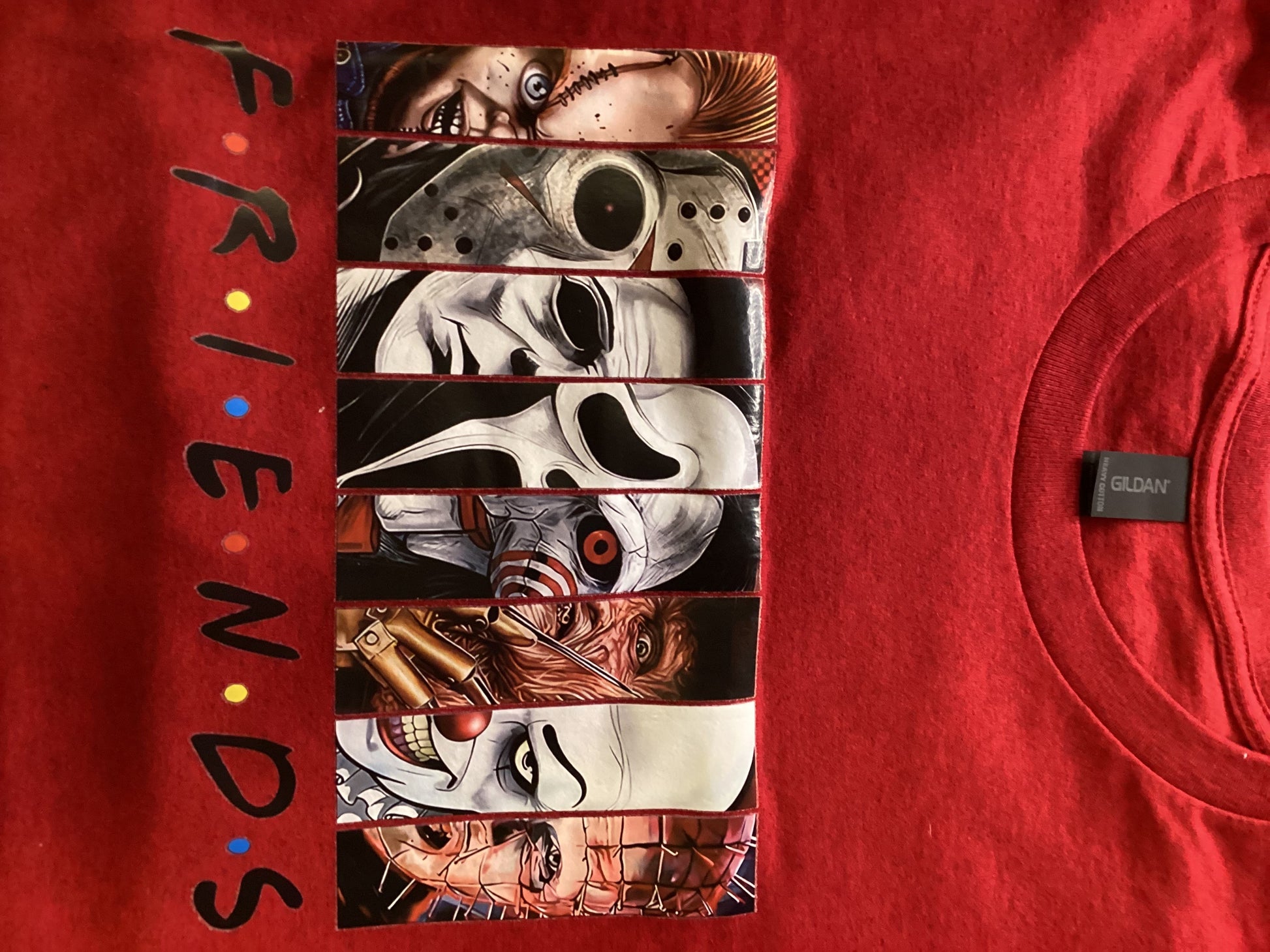 Red 8 Horror Friends Size X-lg