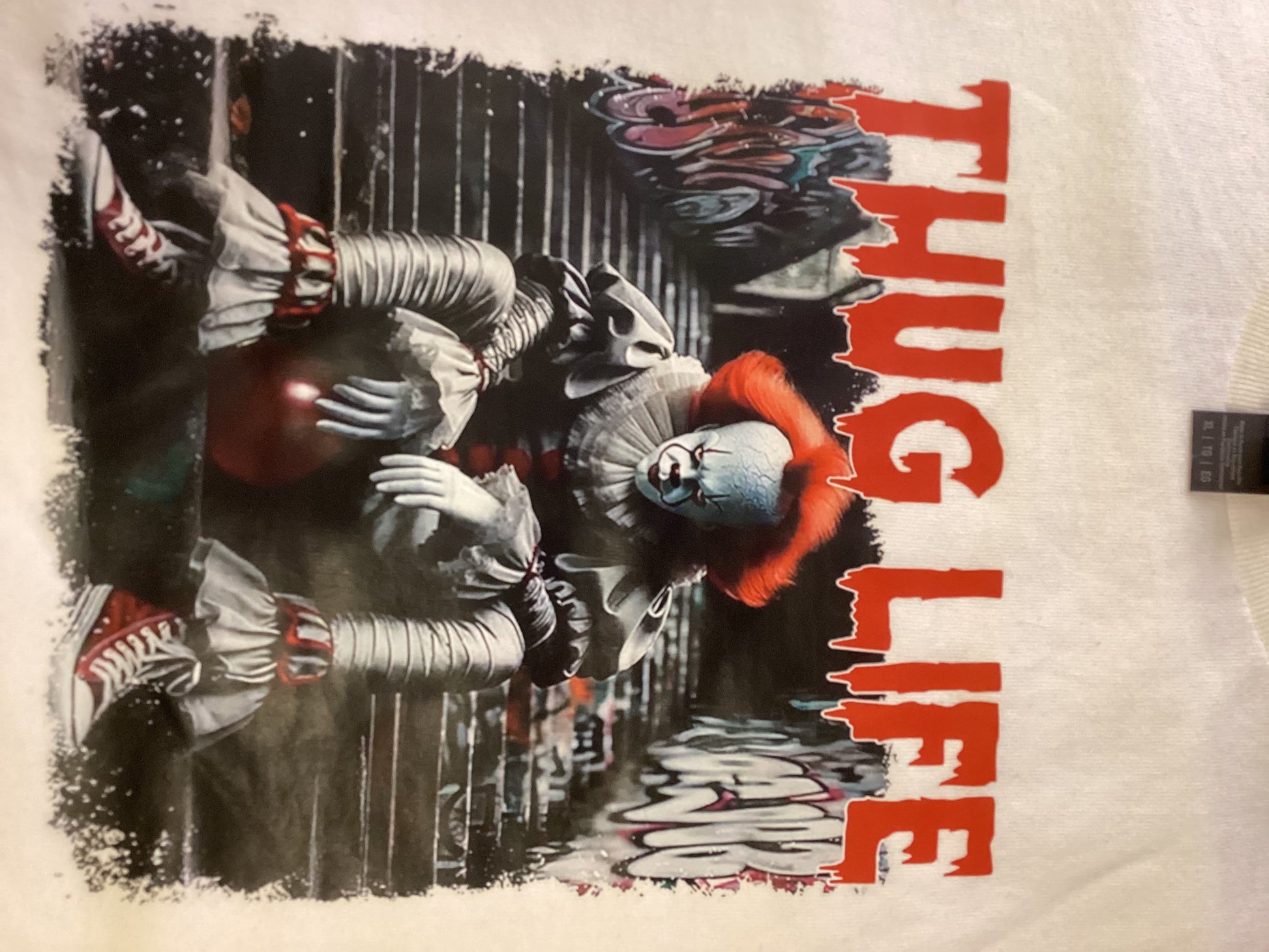 White Thug Life It Size X-lg