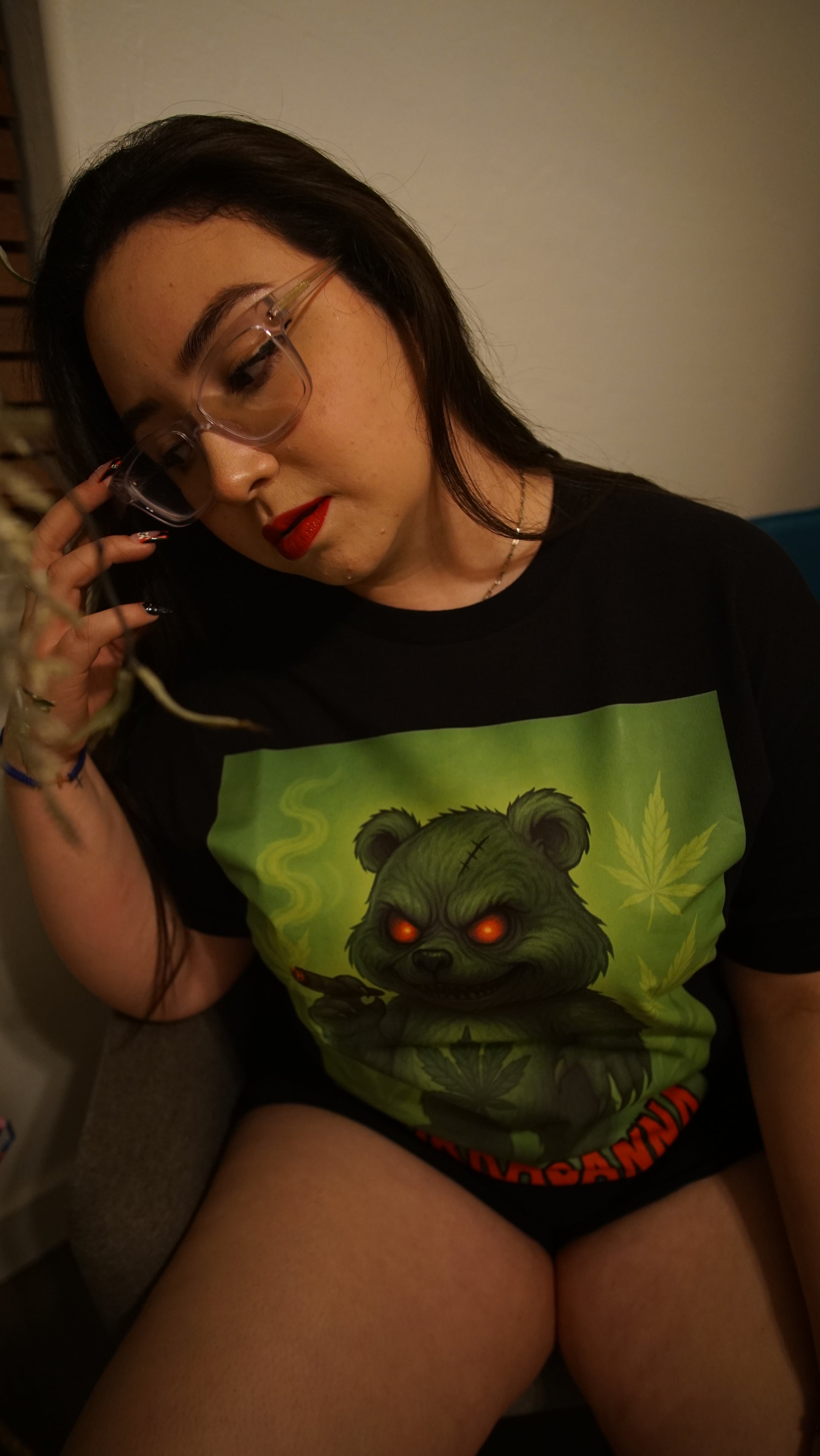 Green Scare Bear Size Small