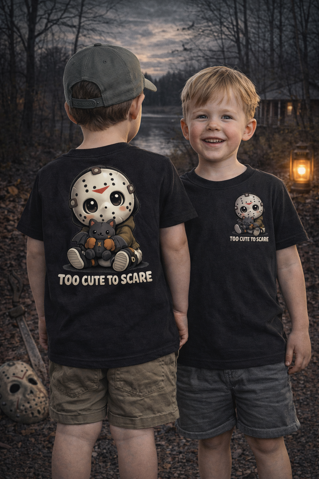 Kids too cute to scare T-shirt