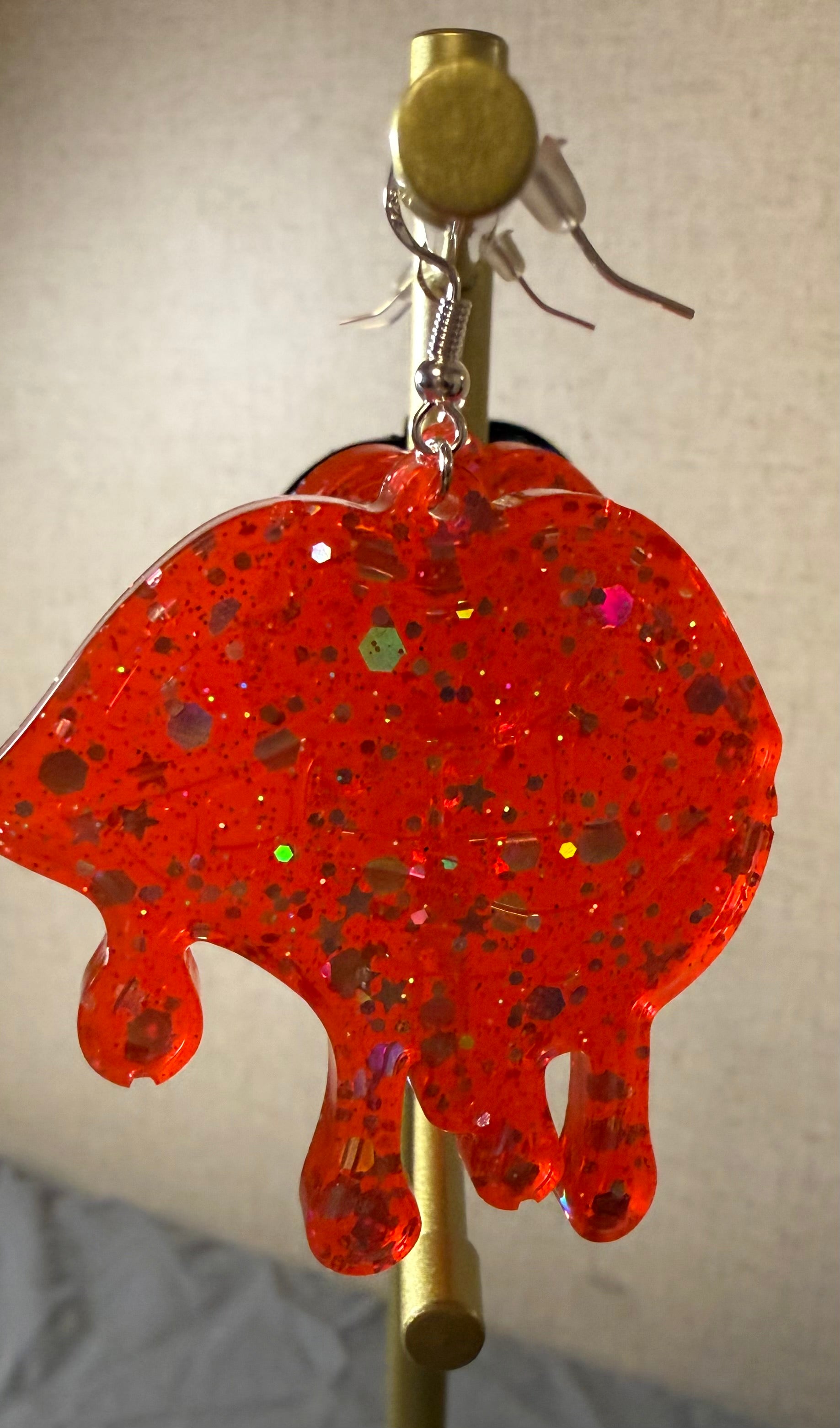 Red Melting Lips Wglitter