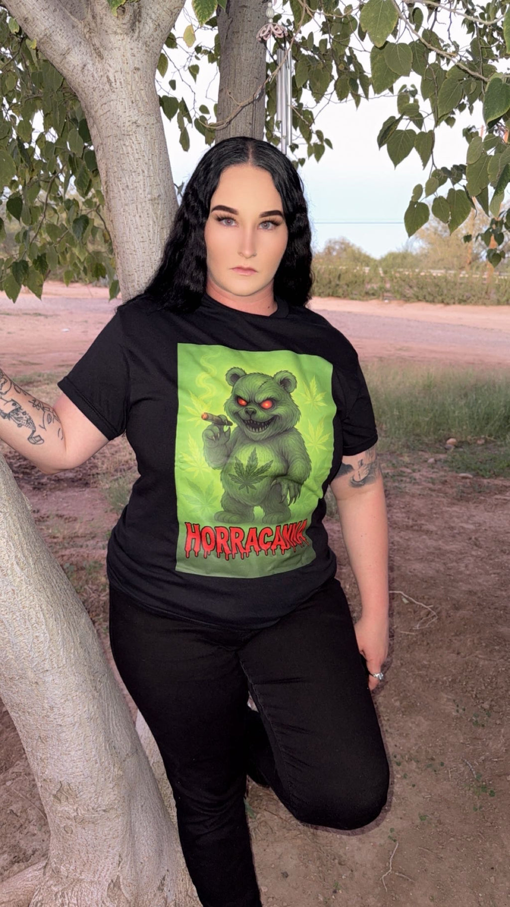 Green Scare Bear Size Small