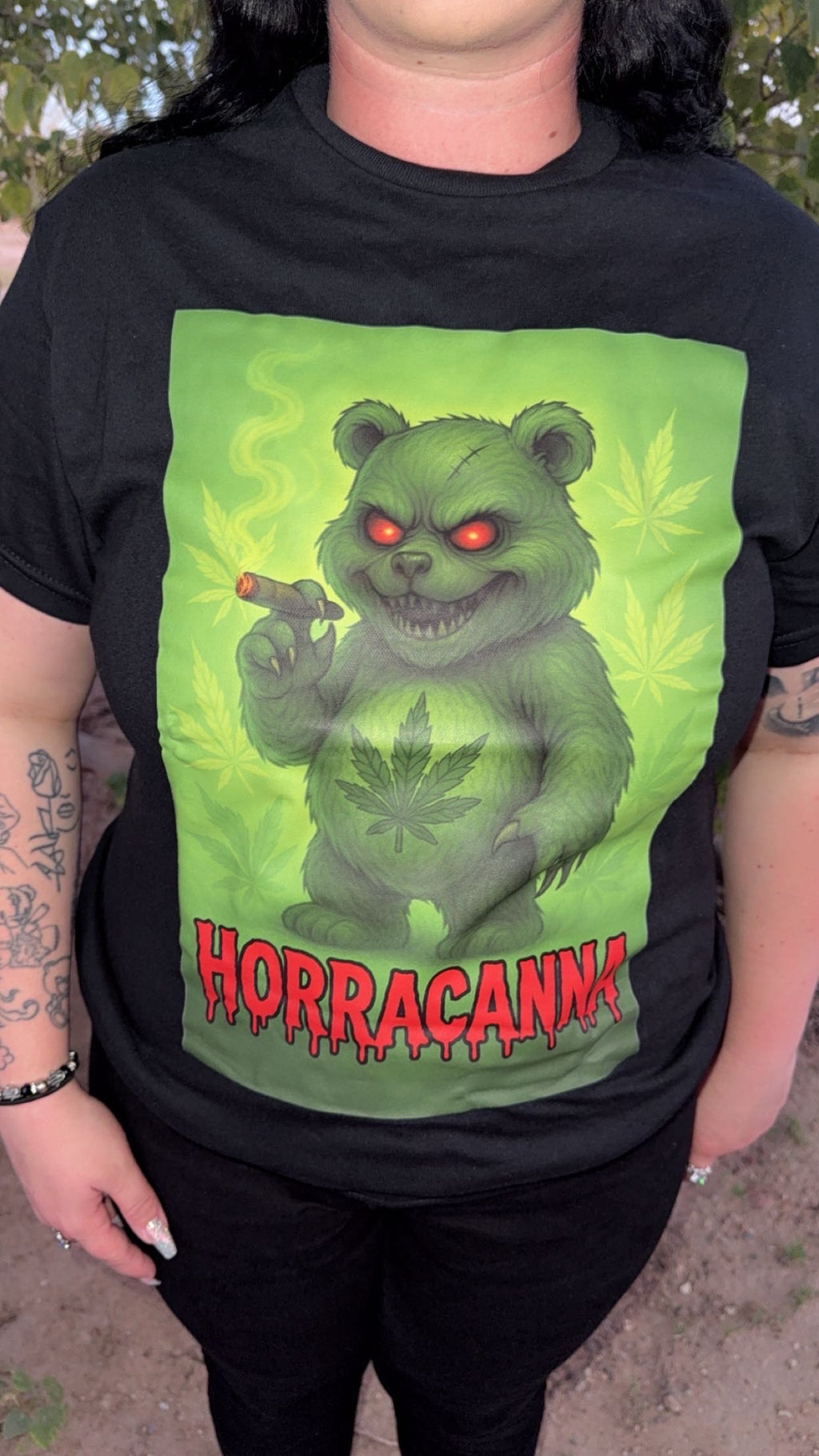 Green Scare Bear Size Small